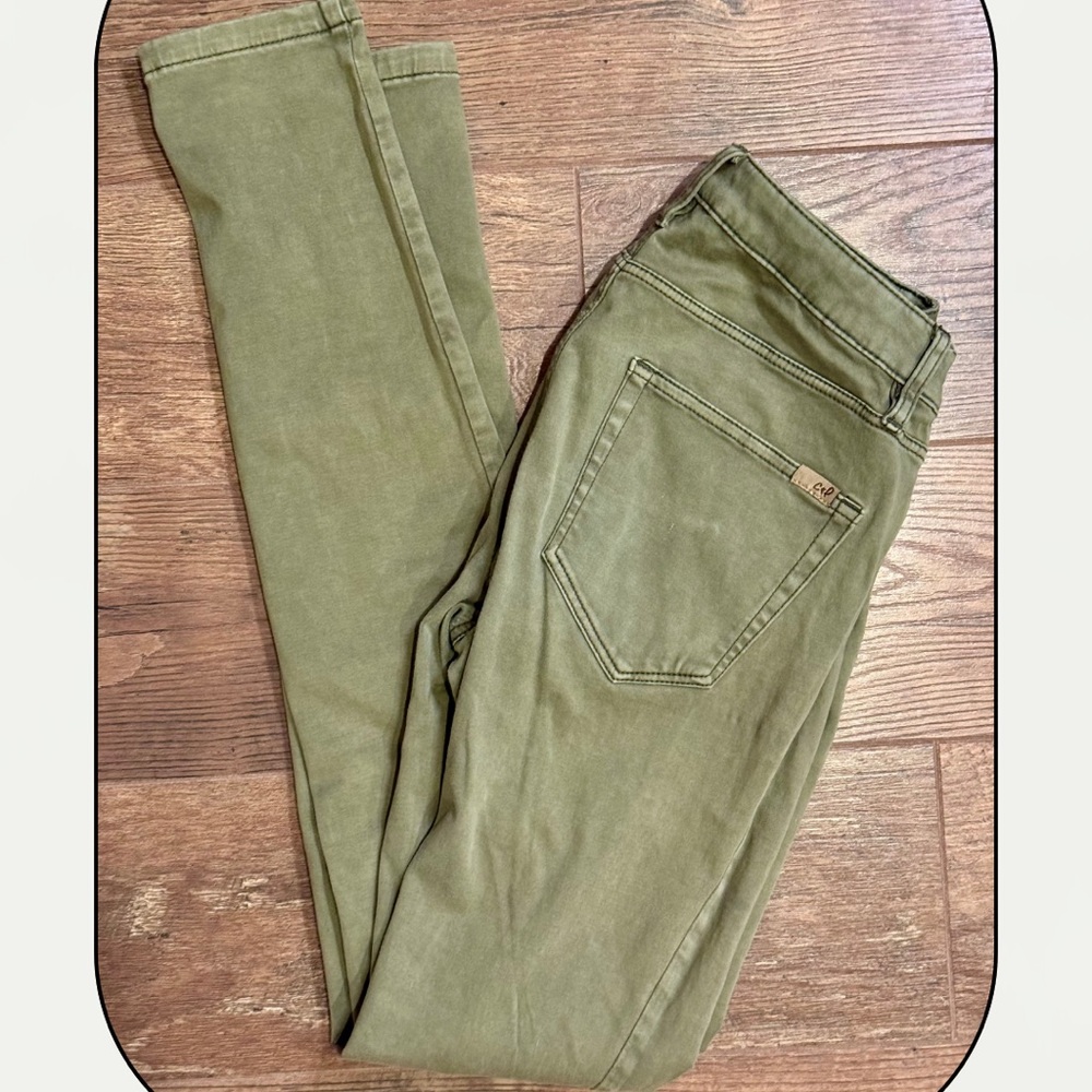 Chip & Pepper Green skinny jeans size 26